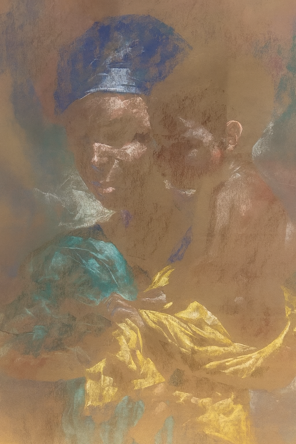 Pastel Perfection: Mother and Child