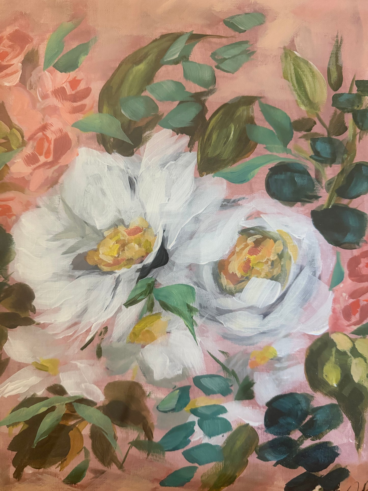 Origial Painting of Fresh Florals by Breanna Rothwell