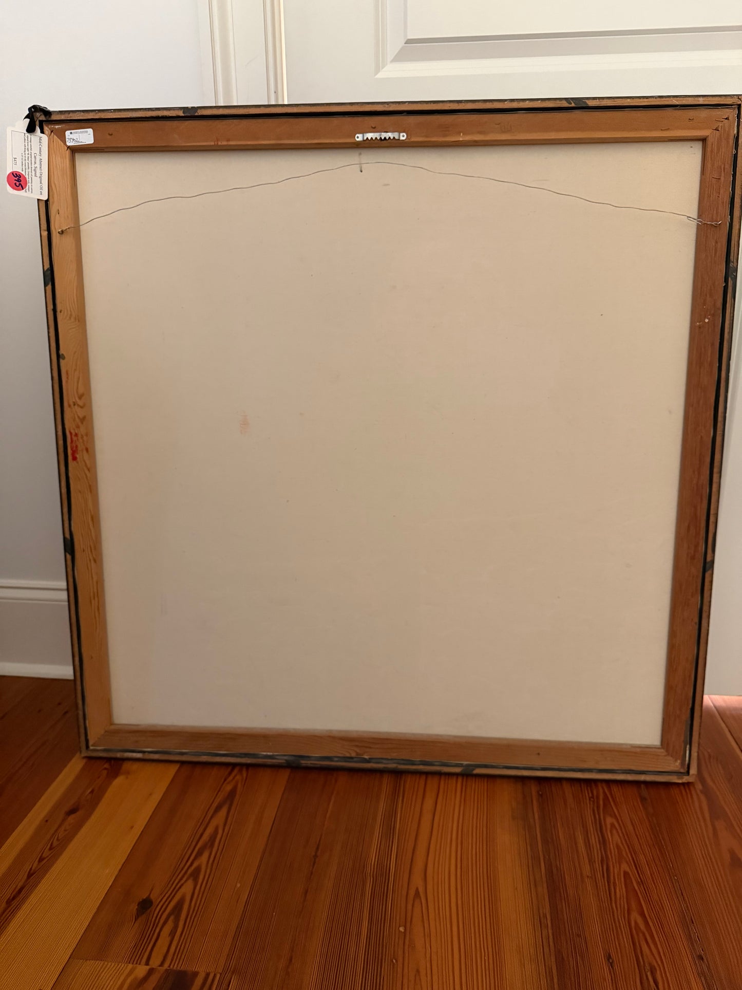 Mid-Century Abstract Original Oil on Canvas, Signed