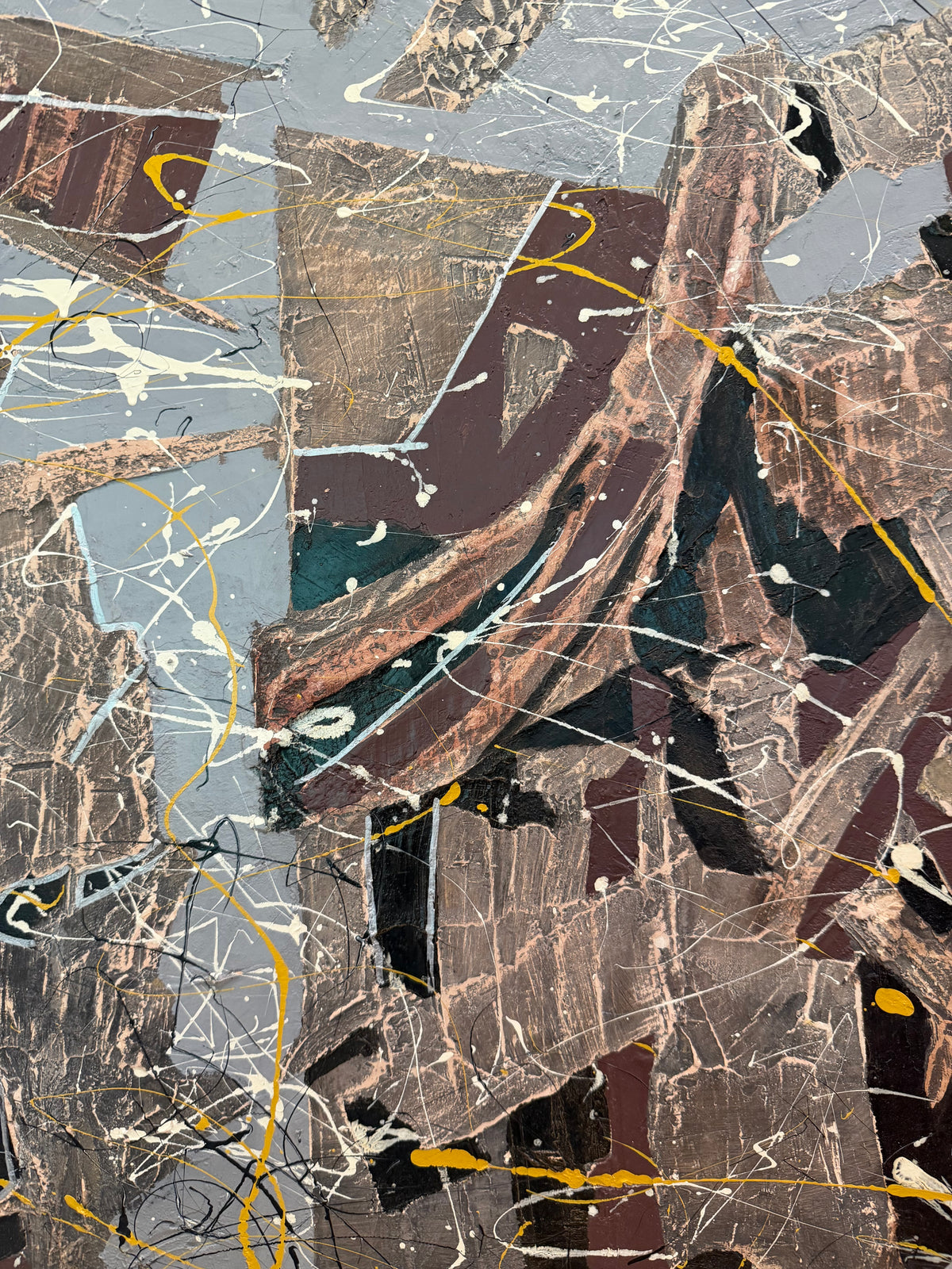 Large Vintage Russian Abstract by Alexander Sudakov