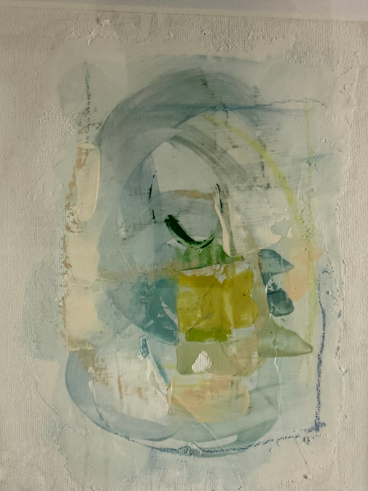 Four Blue Abstracts by Andree Hunter
