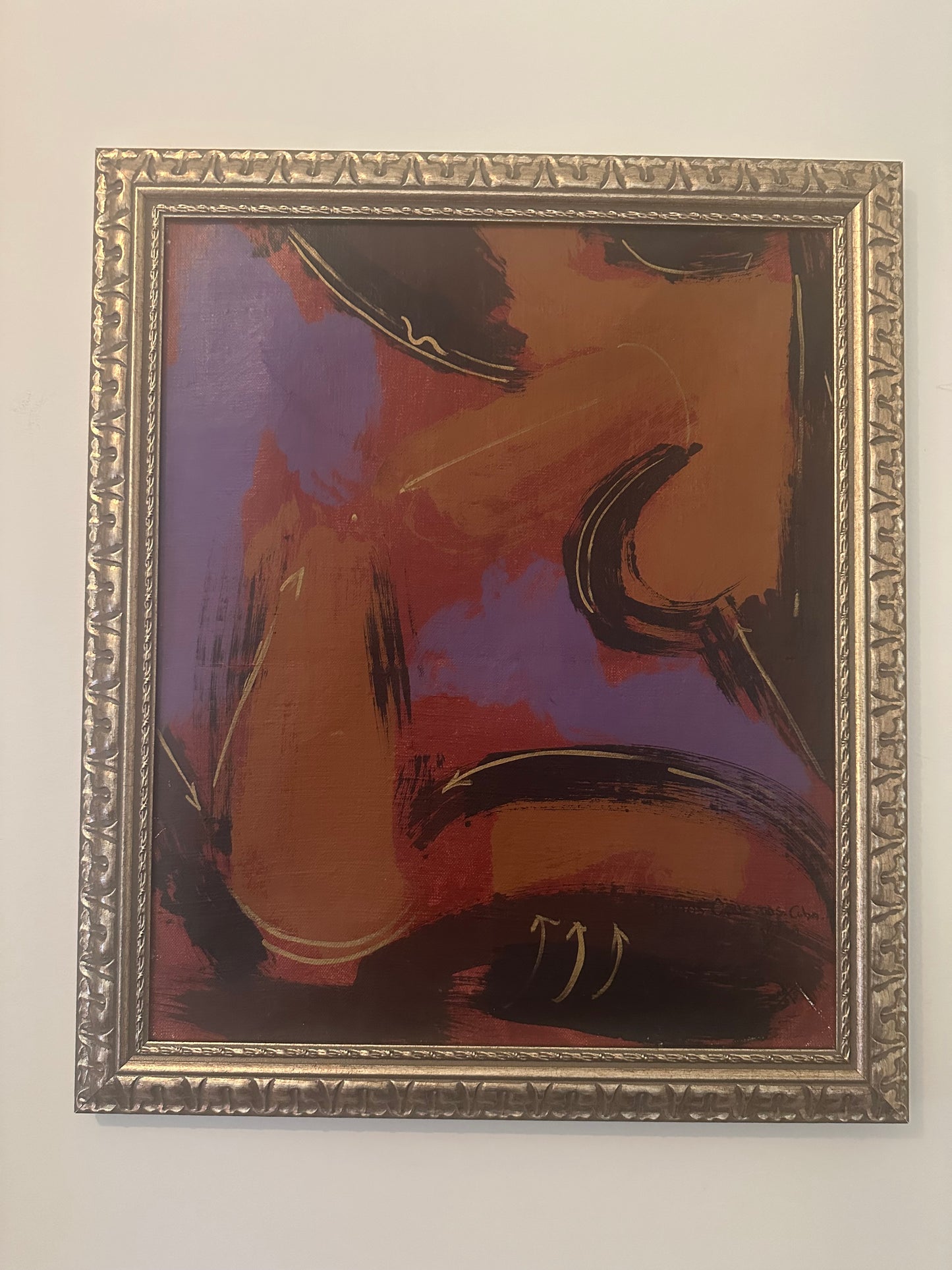 “Puntos Opuestos” by DANIEL SANTIESTEBAN (20th c, Cuban)