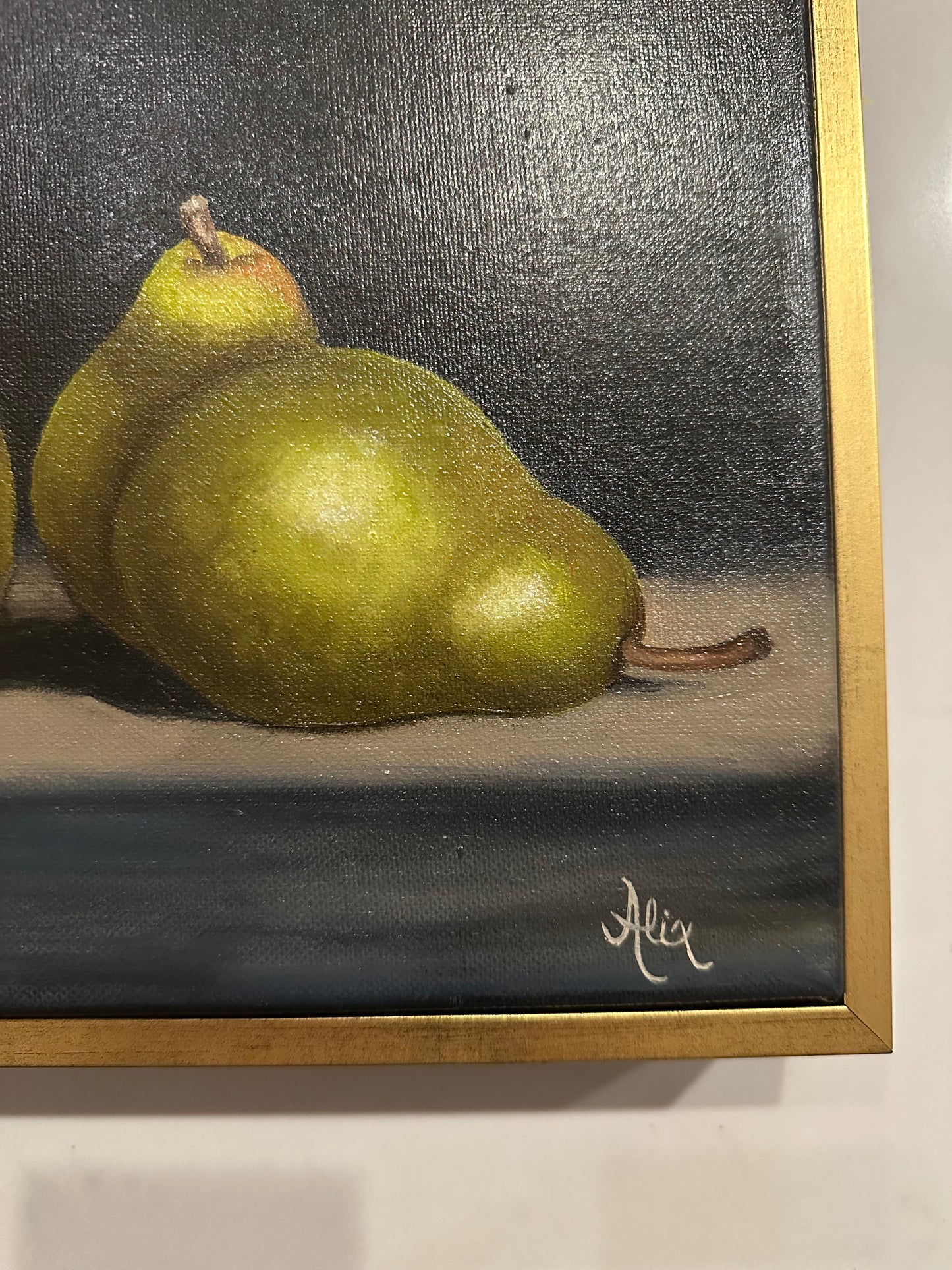 Three Pears Still Life by Alix Graffagnino