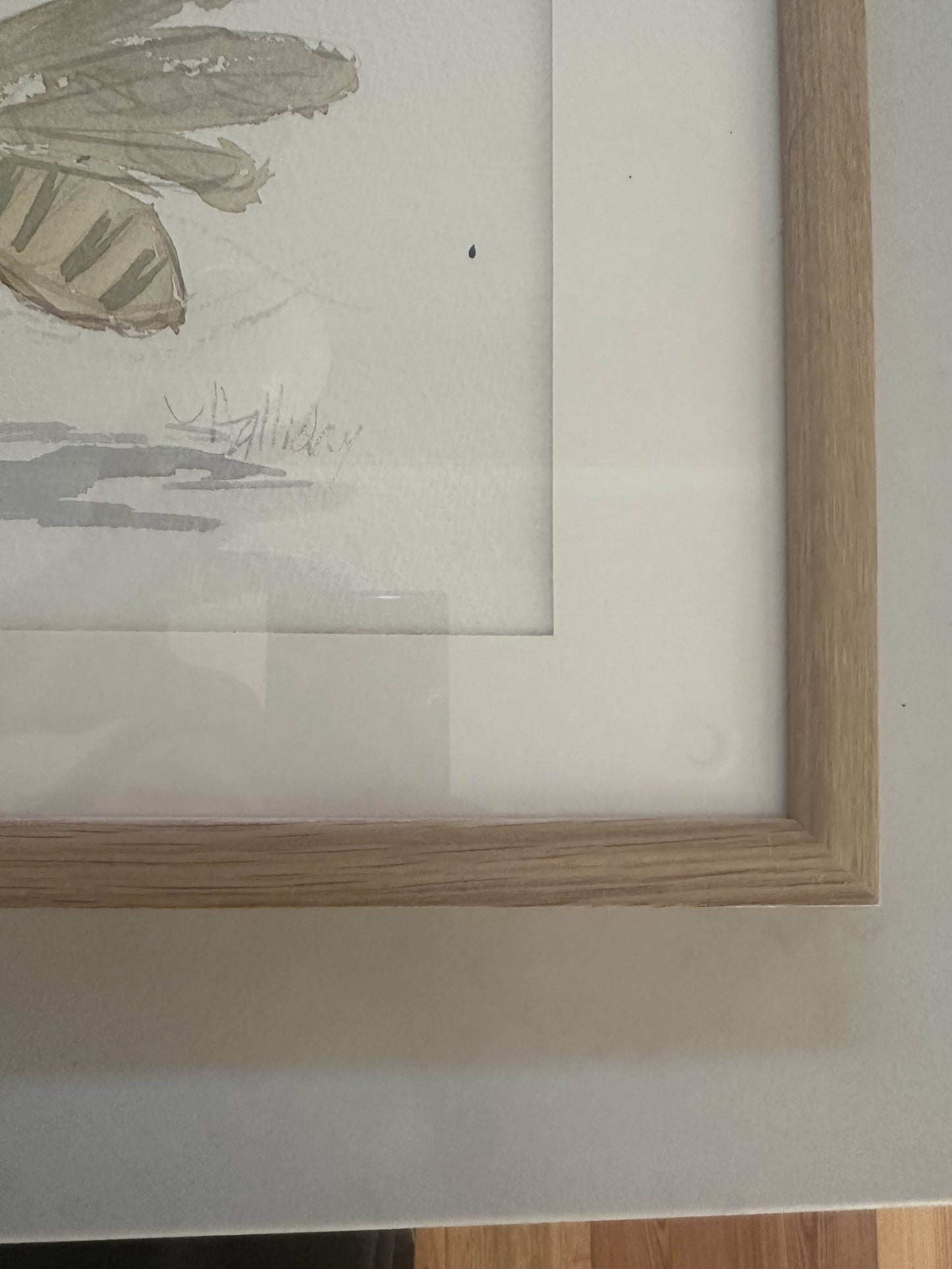 Sweet bee watercolor by John Halliday