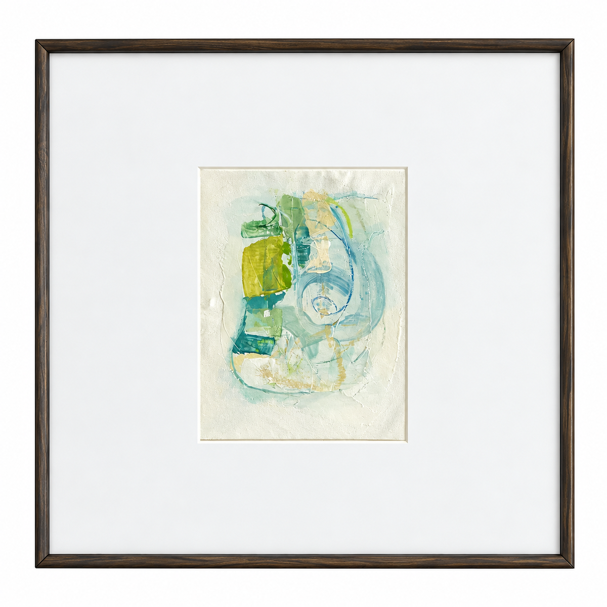 Four Blue Abstracts by Andree Hunter