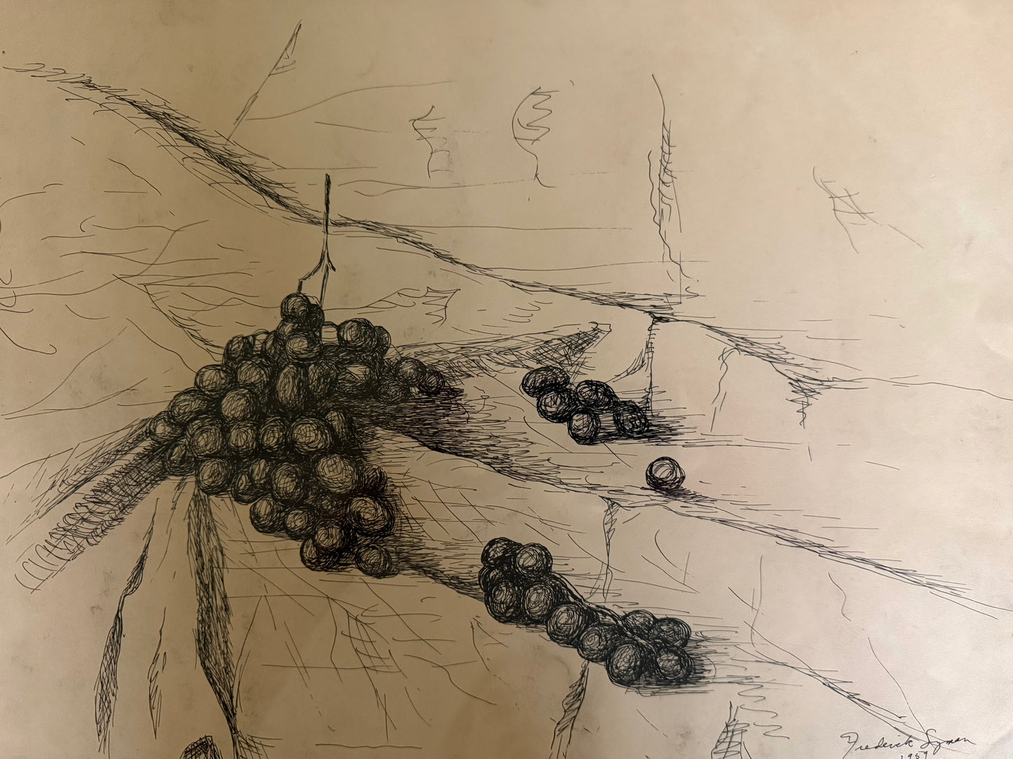 Grapes Still Life by Fred Lymann