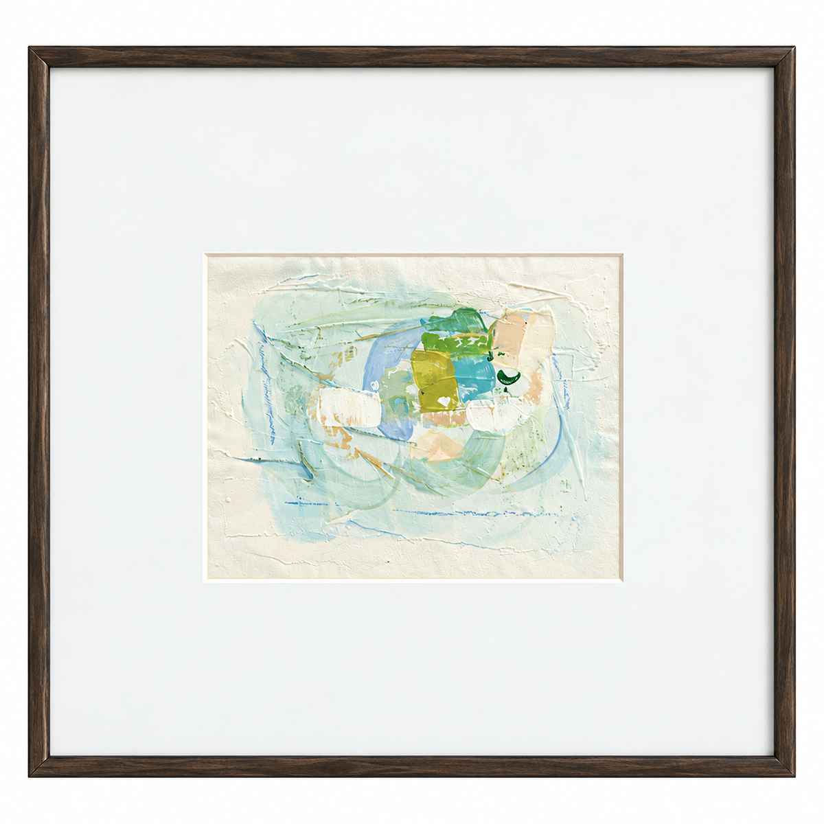 Four Blue Abstracts by Andree Hunter