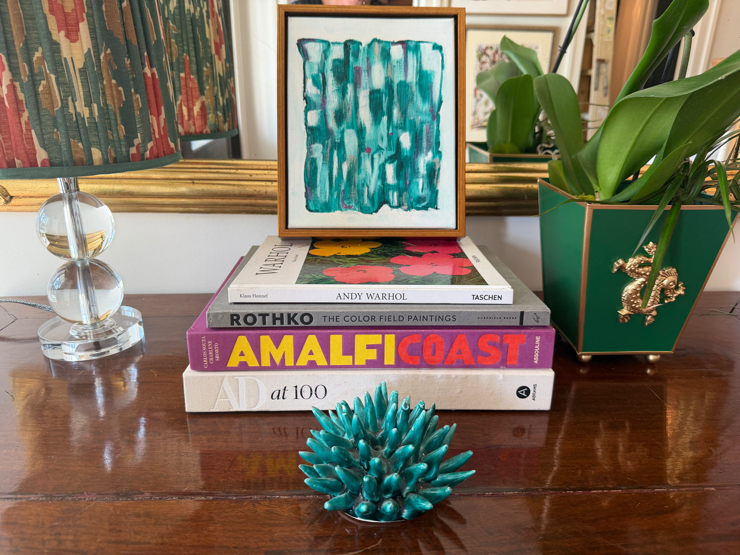 Abstract in Blues by Barbara Casteix