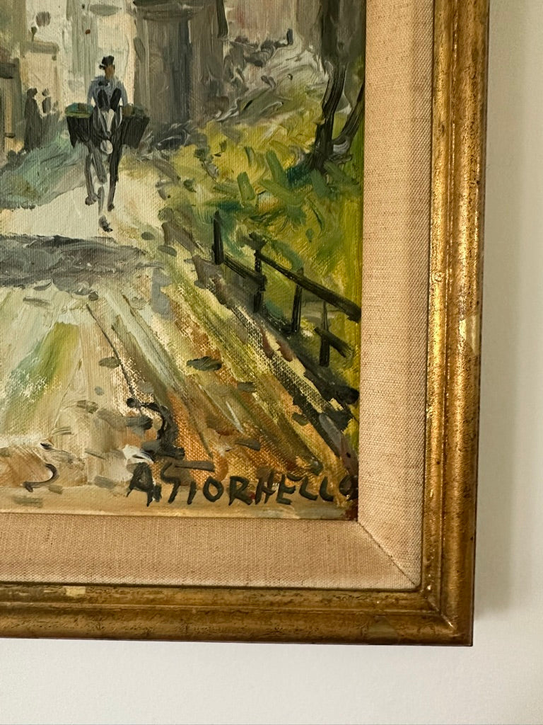 Two Vintage Cityscapes by A. Storhello