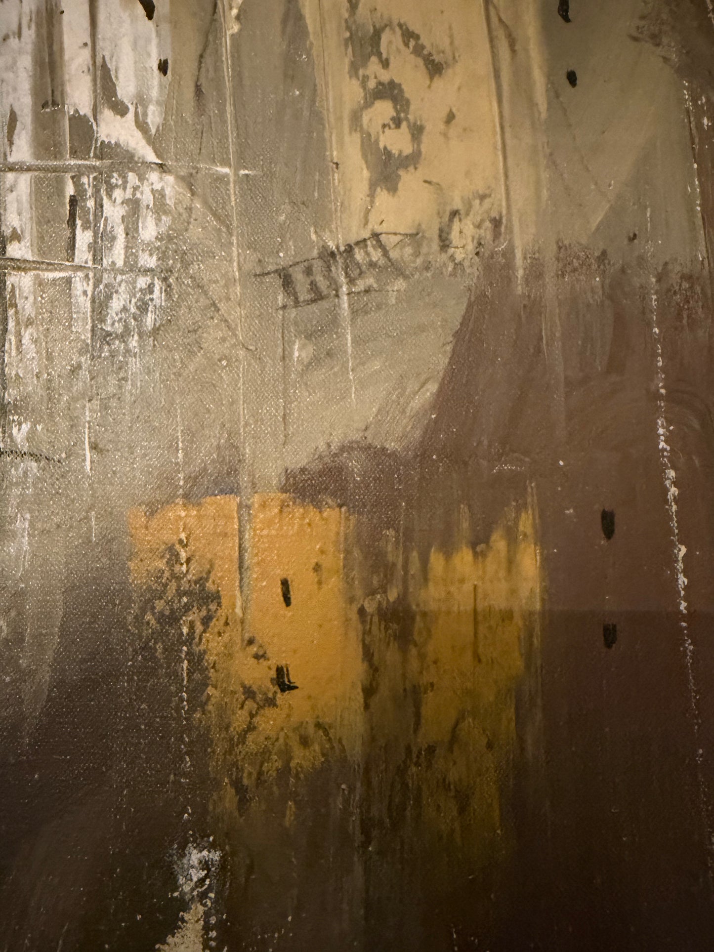 Abstract in Beige and Ochre by W. Hankler