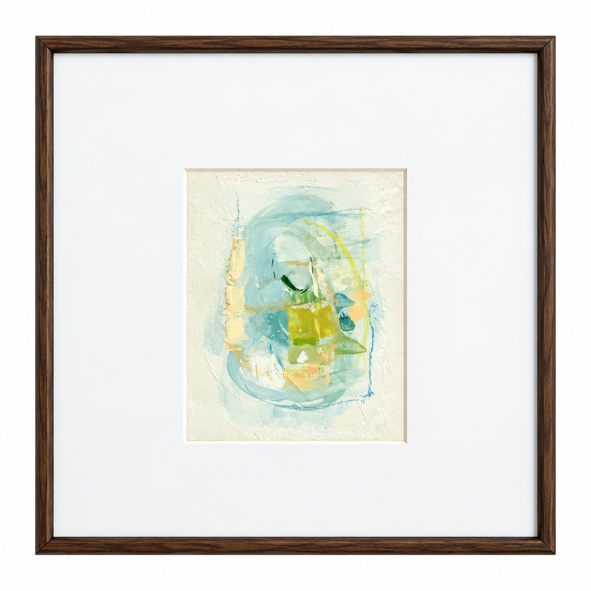 Four Blue Abstracts by Andree Hunter
