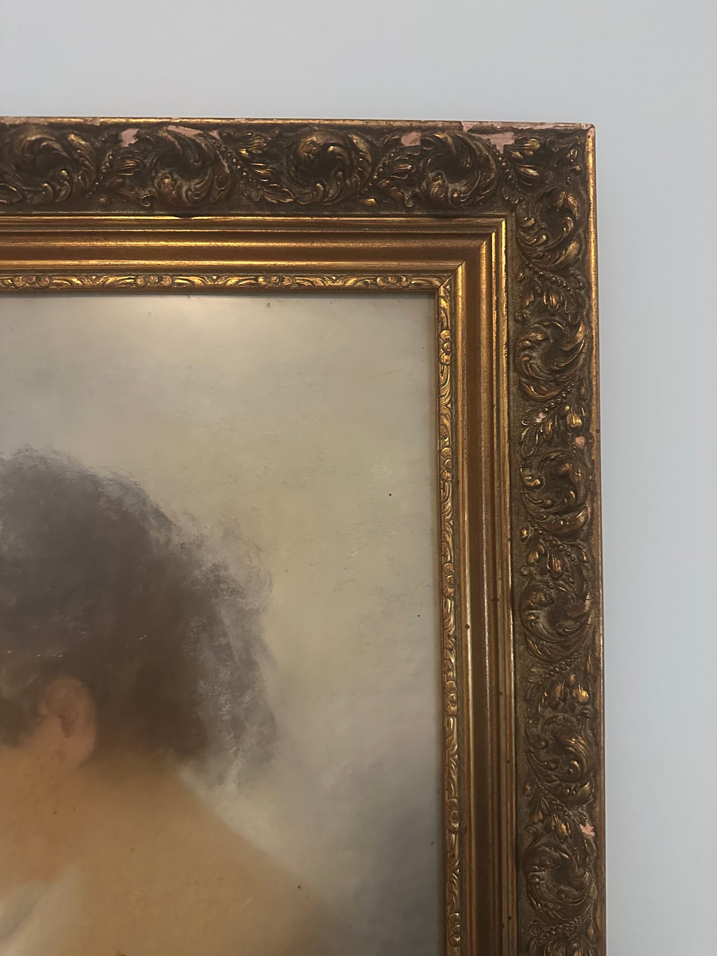 Antique Pastel Portrait of a Woman