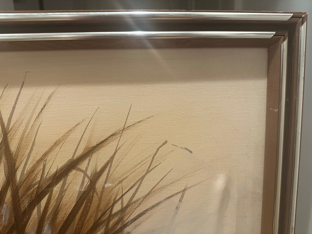 Vintage Mid-century Oil Painting of Seashells by Dickenson.