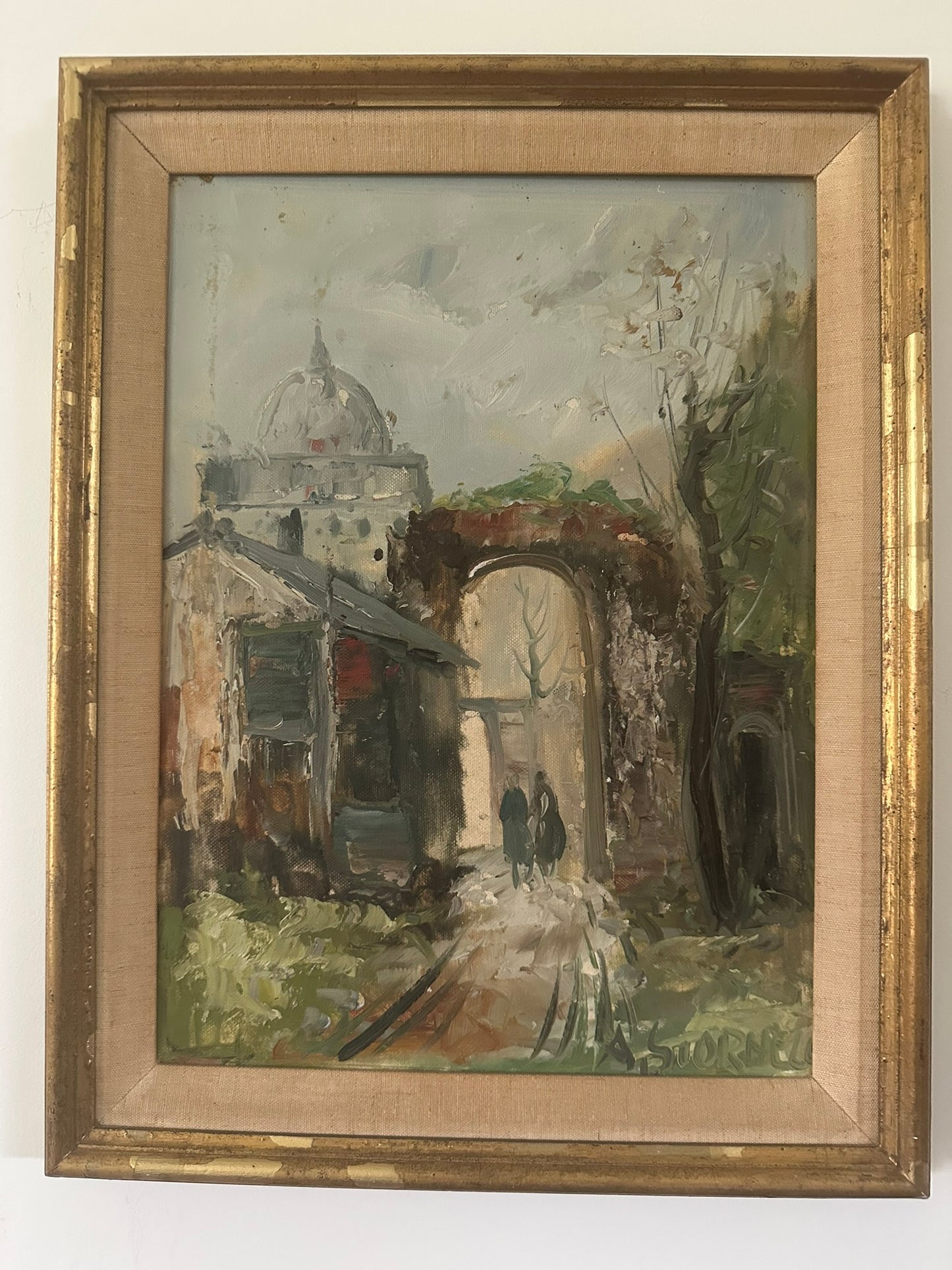 Two Vintage Cityscapes by A. Storhello