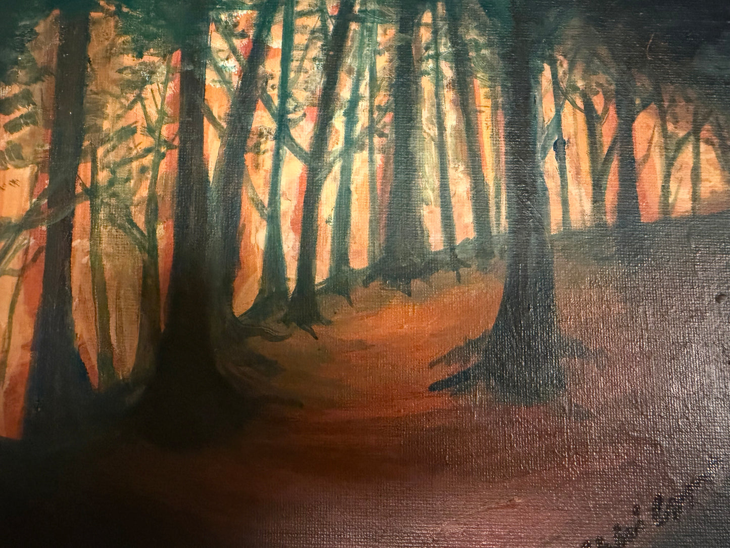 Sunset Trees by Chloe Cazayoux
