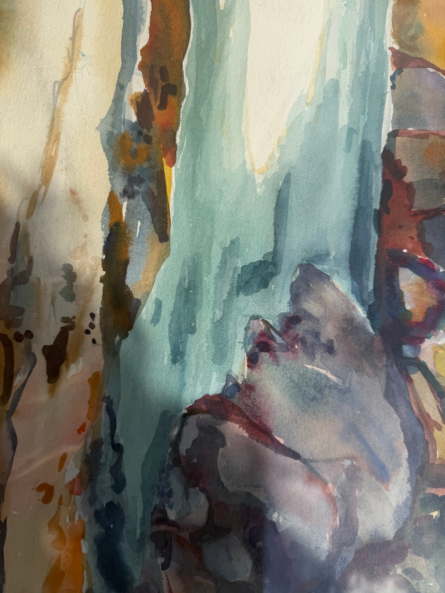 Rocky Coast Water Color