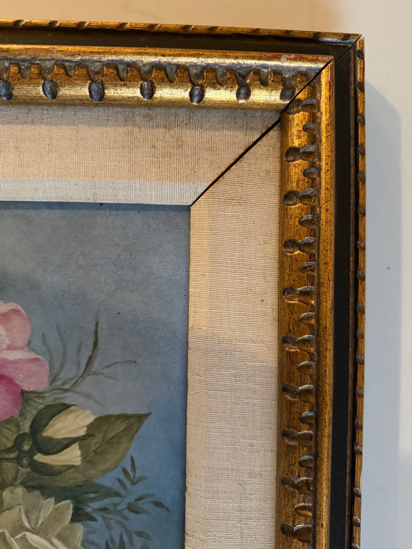 19th Century Signed Floral Still Life Painted On Porcelain by M. Barrose, dated 1883