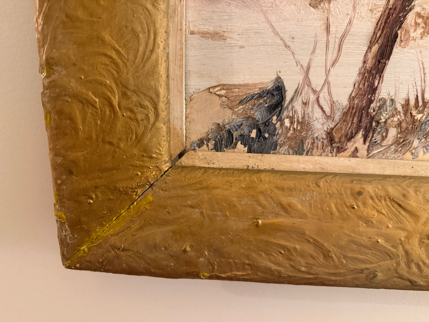 Early 20th Century American Impressionist Landscape Painting by Hitchcock