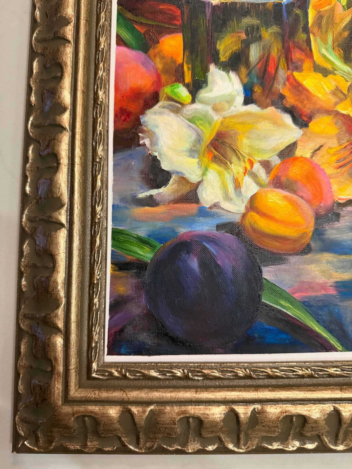 Still Life with Fruits and Flowers by Alina Kvaratshelia