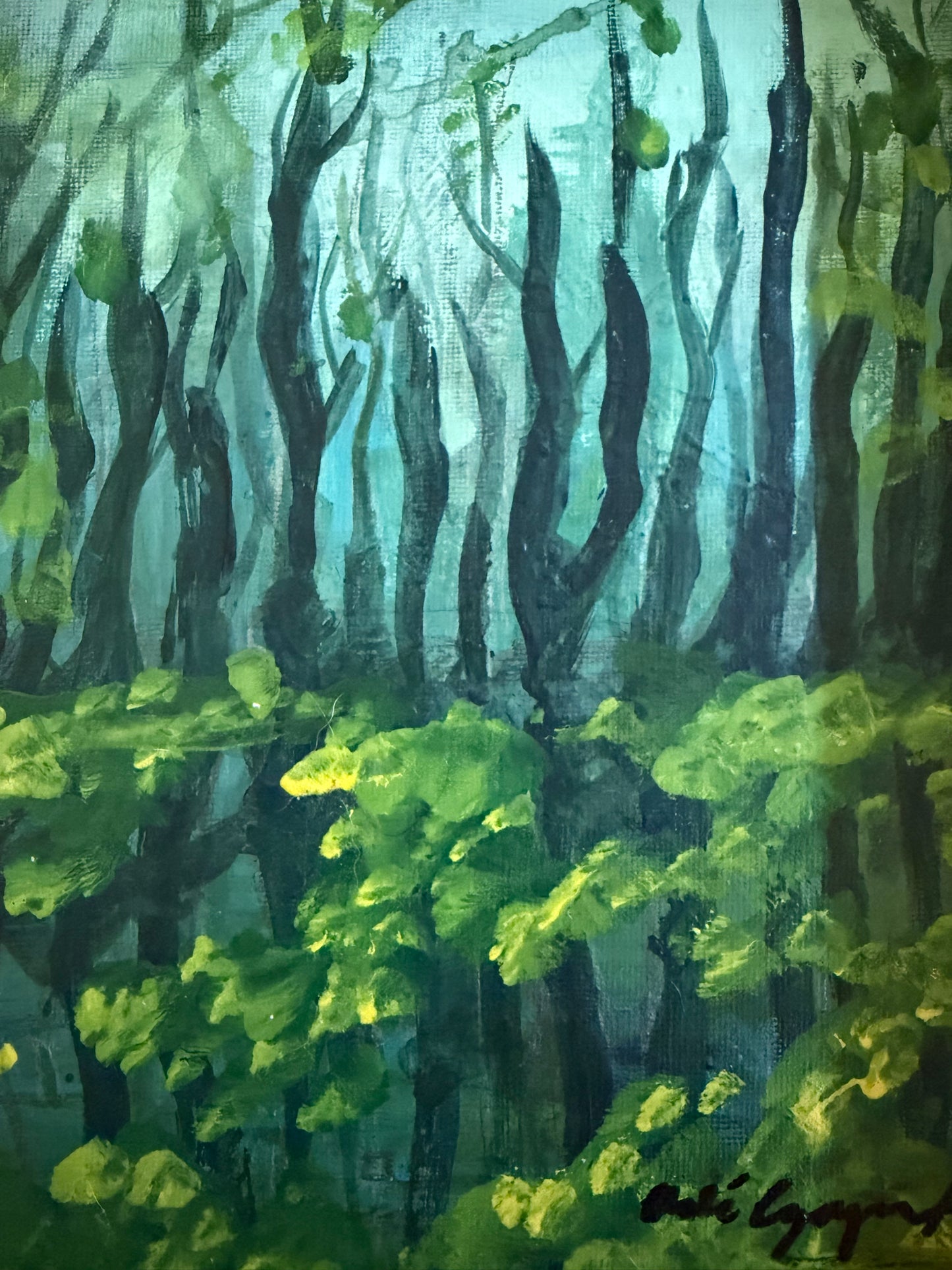 Green Trees by Chloe Cazayoux