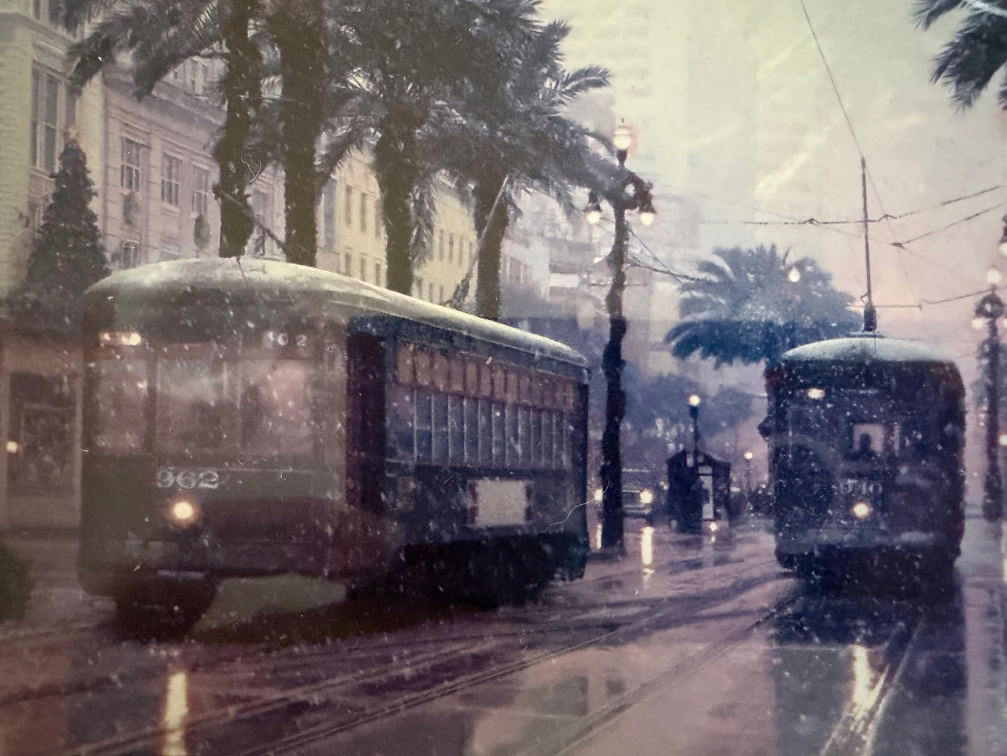 Streetcar in Snowstorm by Tracy Smith (1956-2012), signed