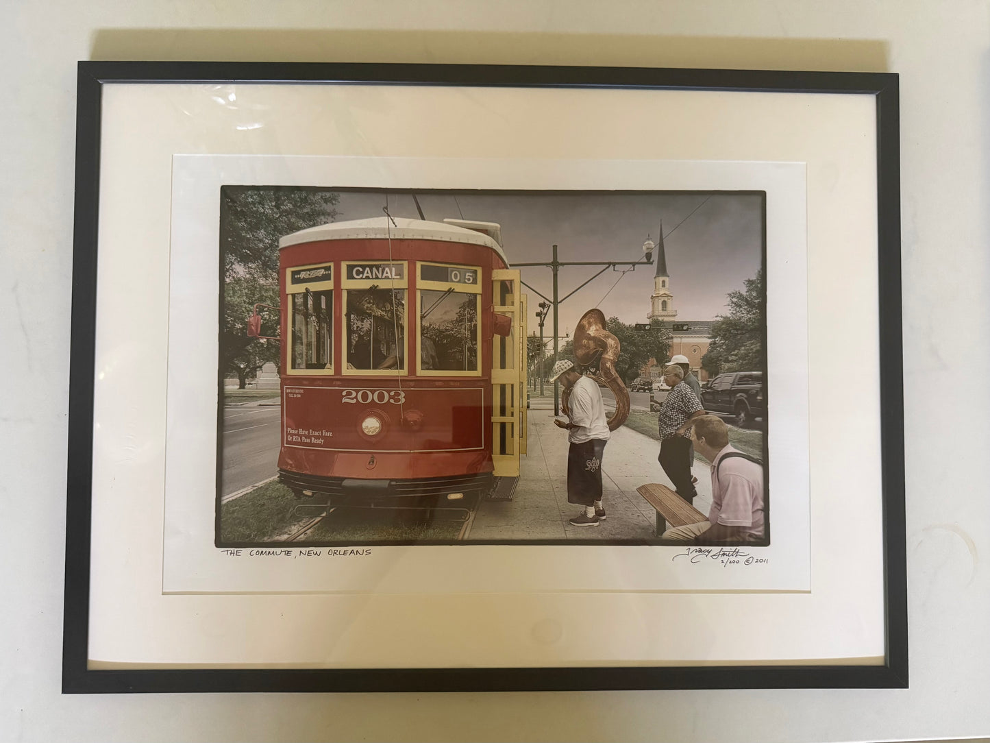 The Commute - Streetcar by Tracy Smith 2011, signed