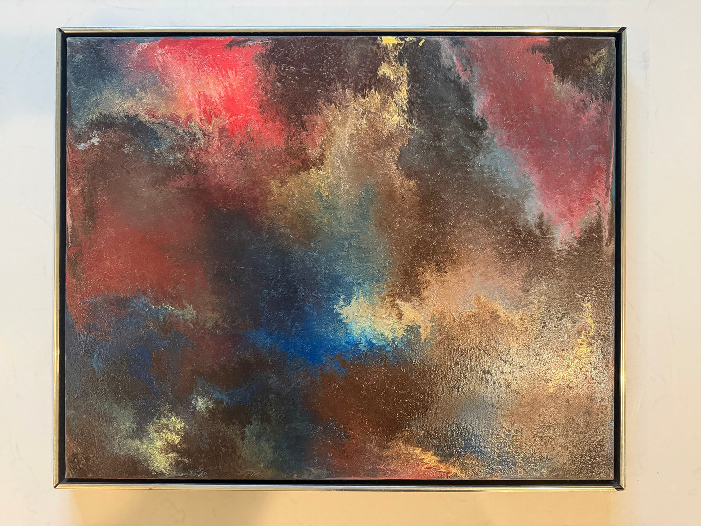MODERN AMERICAN PAINTING BY WALTER KRUST PATCH OF BLUE