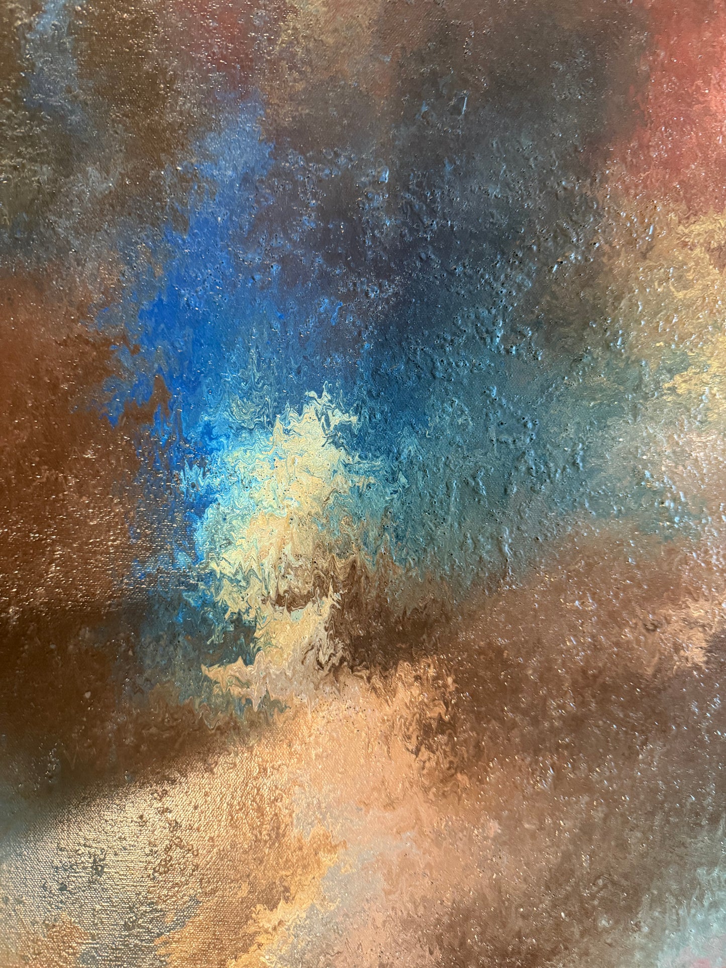 MODERN AMERICAN PAINTING BY WALTER KRUST PATCH OF BLUE