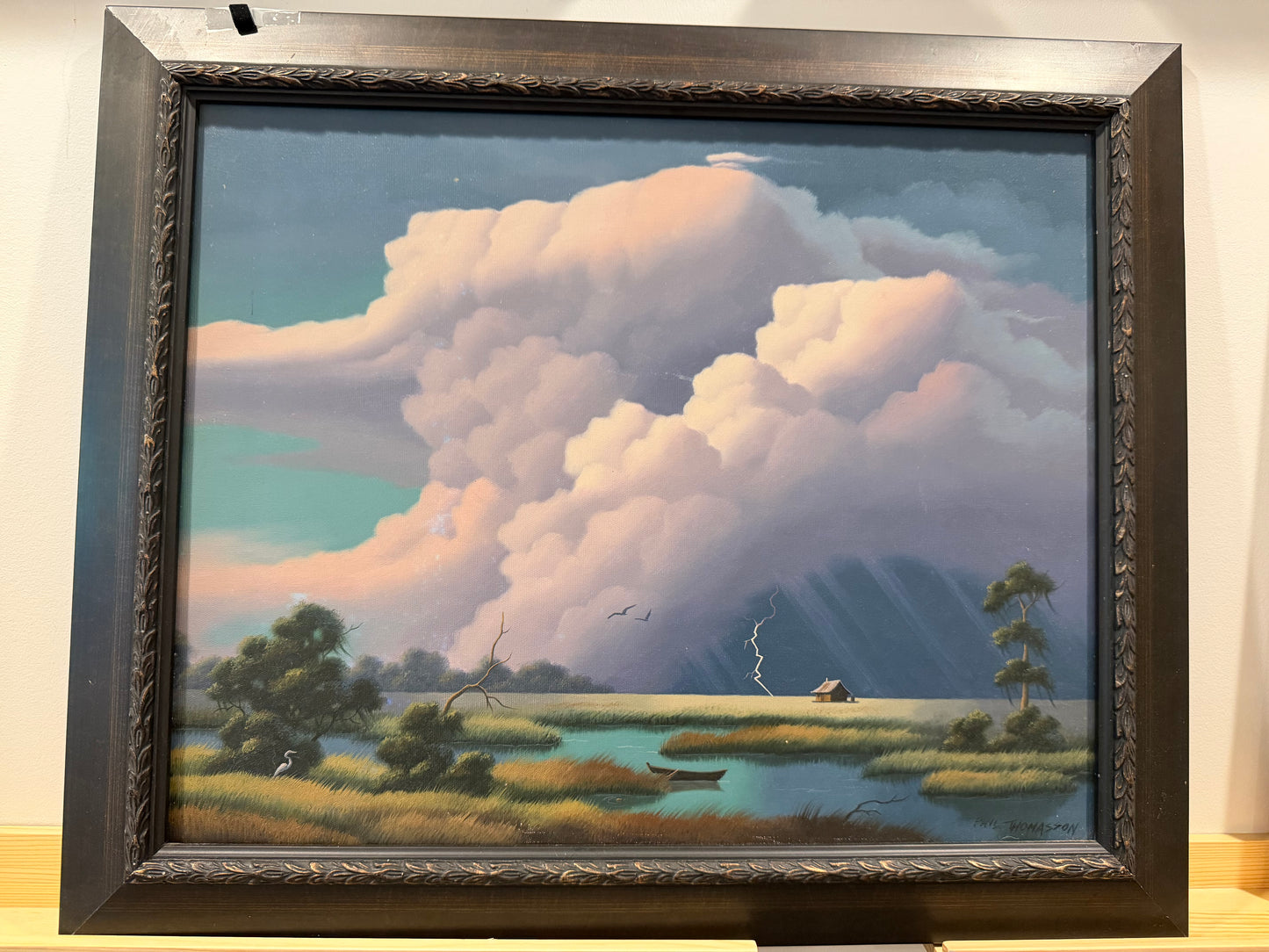 Nighttime Storm on the Swamp by Phil Thomasson