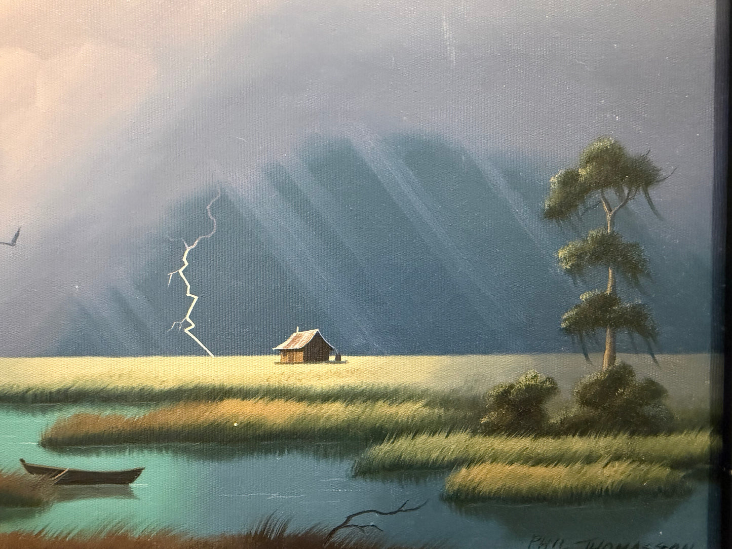 Nighttime Storm on the Swamp by Phil Thomasson