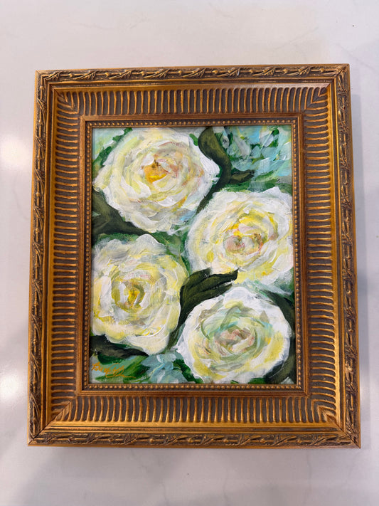 Original Acrylic &amp; Oil Painting “Lemon Swirl”