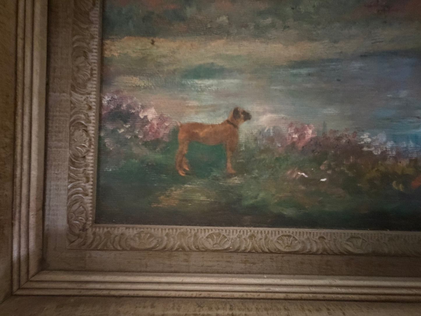 SH Rubin (20th Century) Vintage Oil on Board “Mountain Landscape”