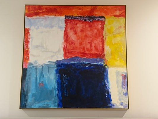 BIG Vintage Original Abstract by J. Garner