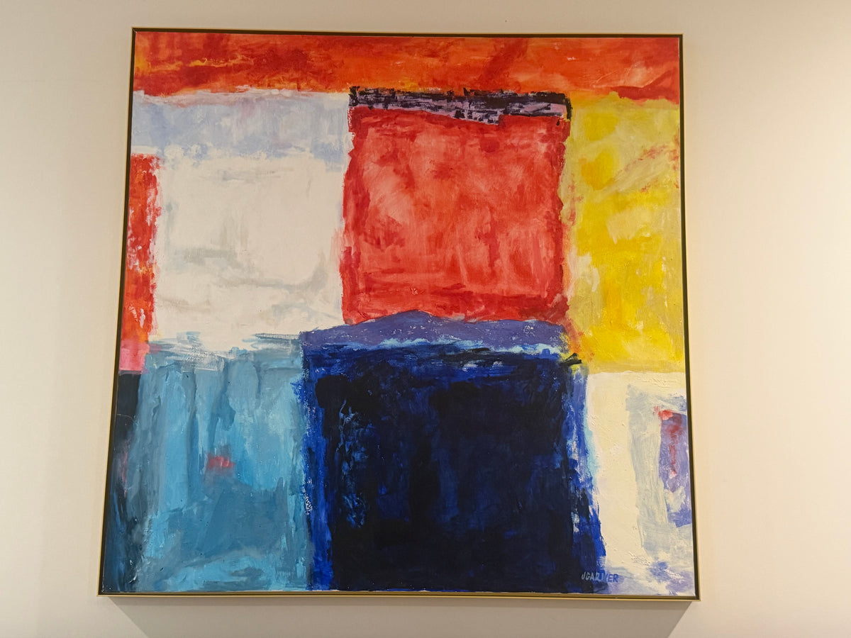 BIG Vintage Original Abstract by J. Garner