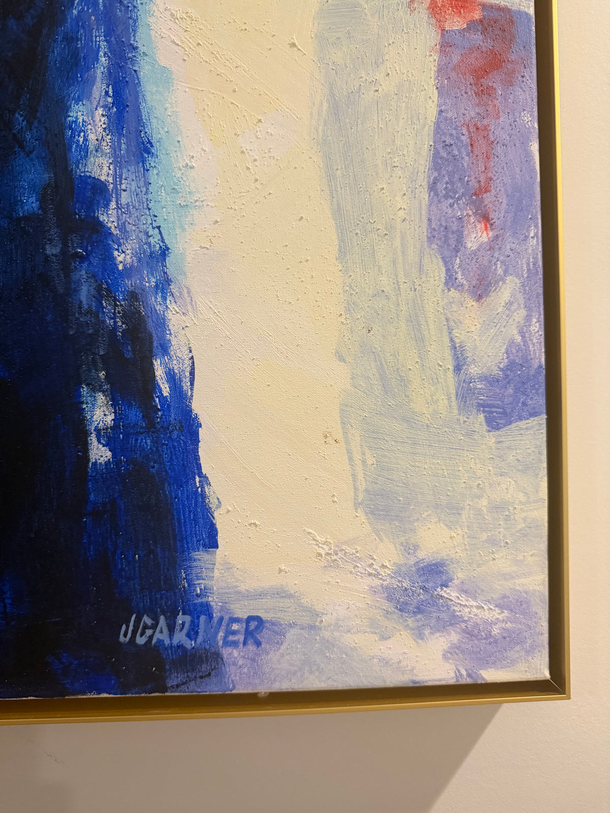 BIG Vintage Original Abstract by J. Garner