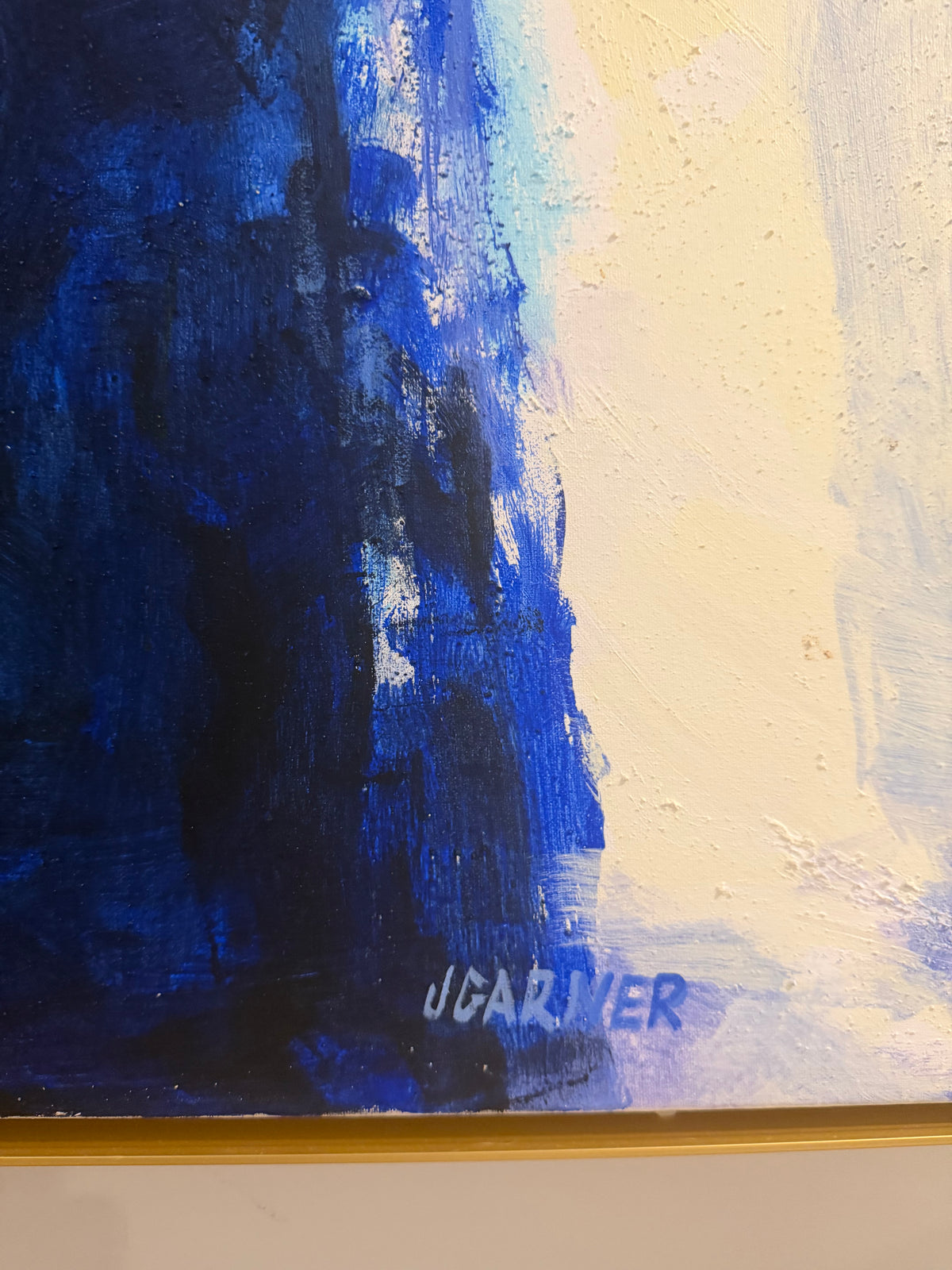 BIG Vintage Original Abstract by J. Garner