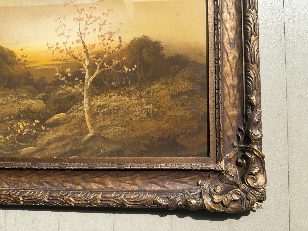A. Ganpel Pastel “Landscape Scene”