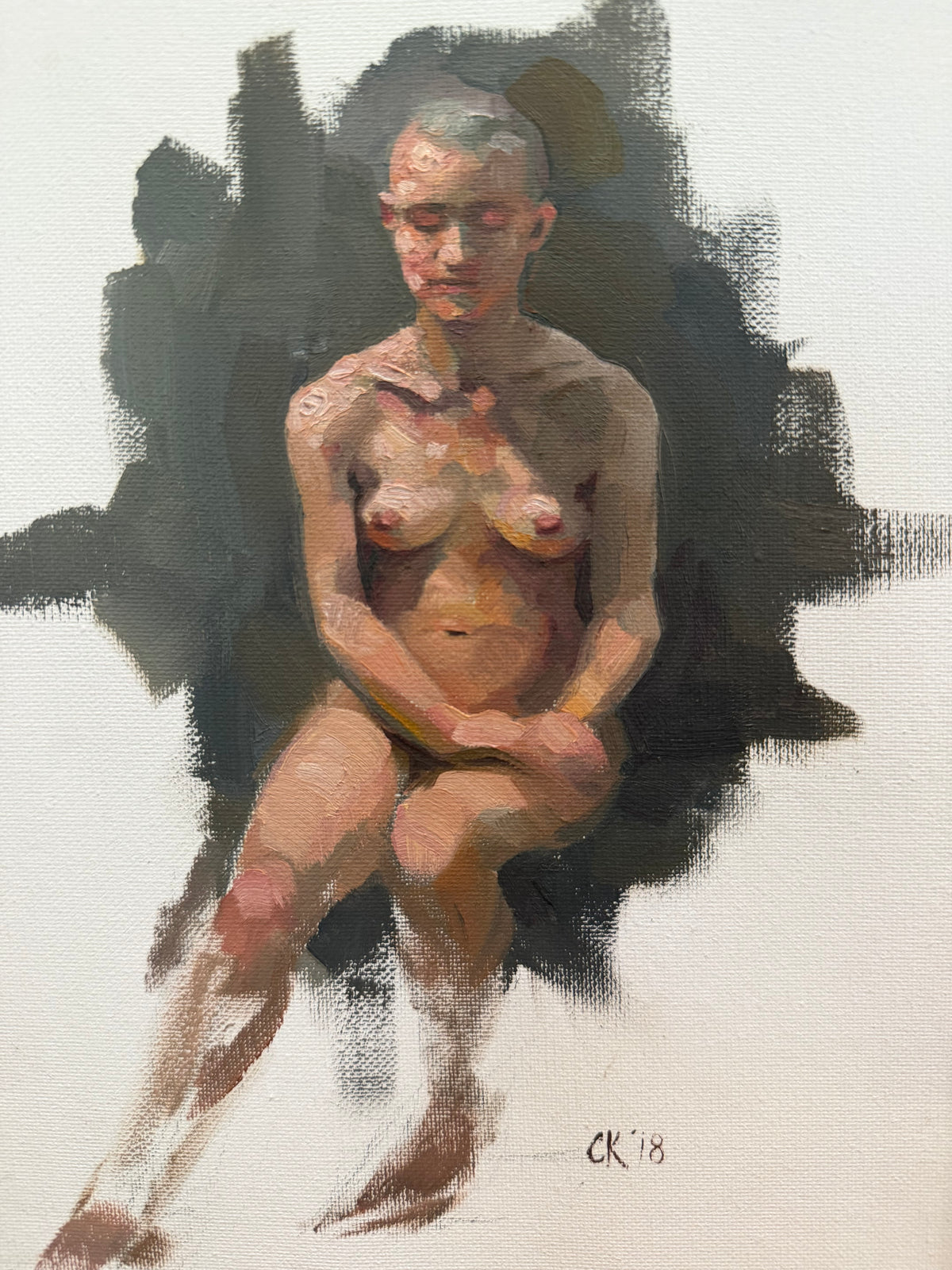 Original Oil Figure Painting by Chris Kelly