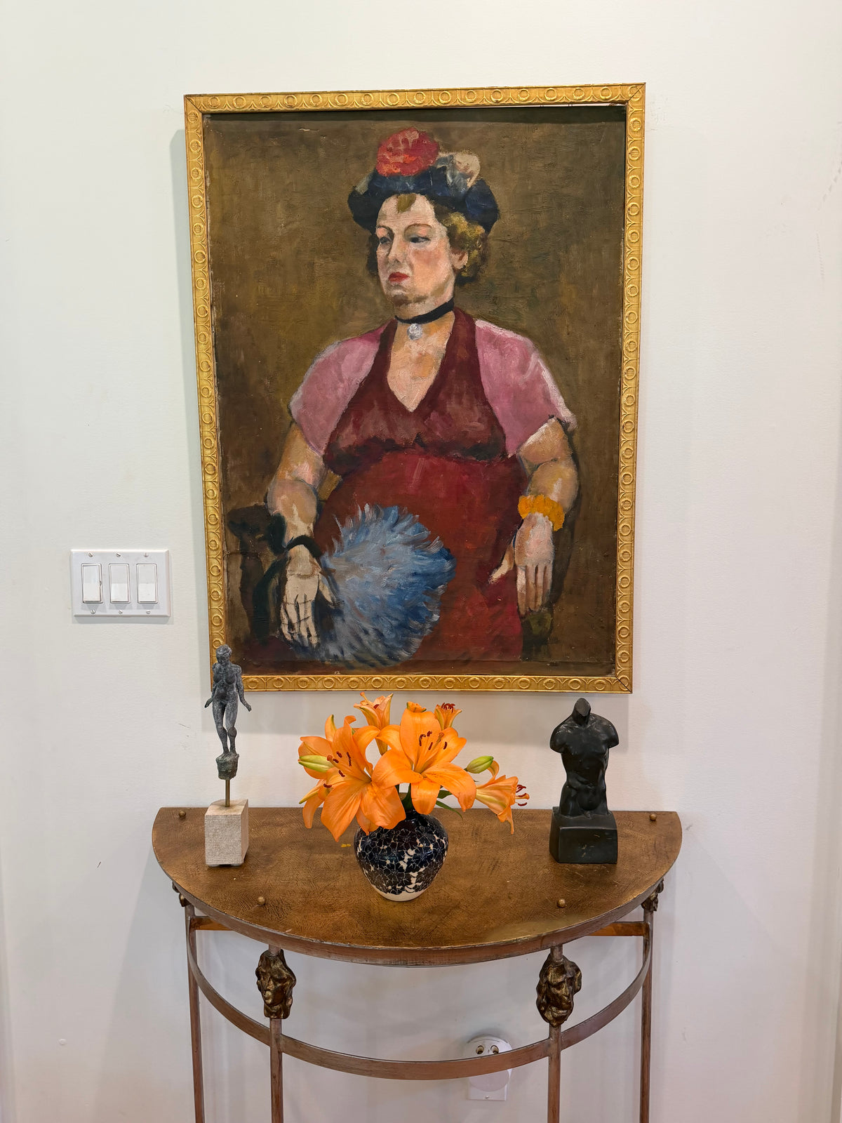 American Woman Portrait by N. Kuhn