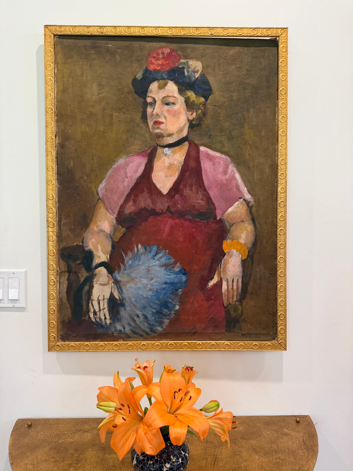American Woman Portrait by N. Kuhn