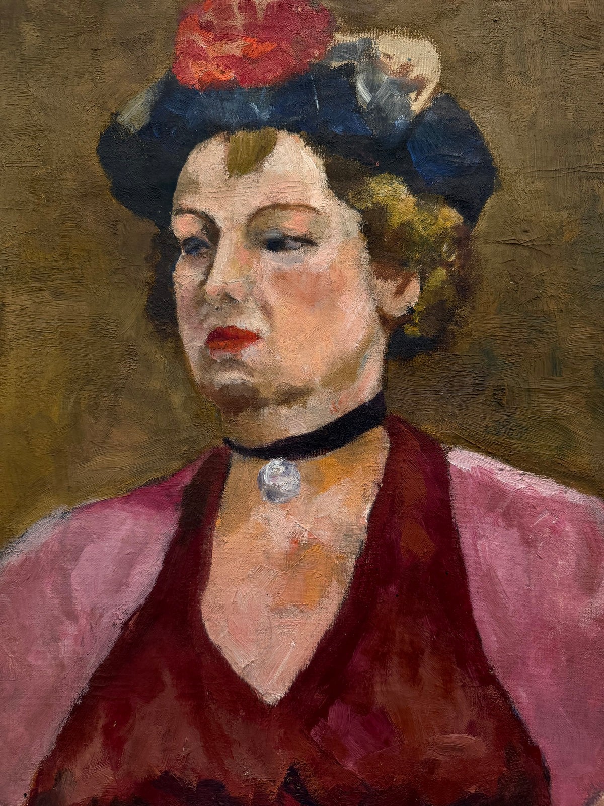 American Woman Portrait by N. Kuhn