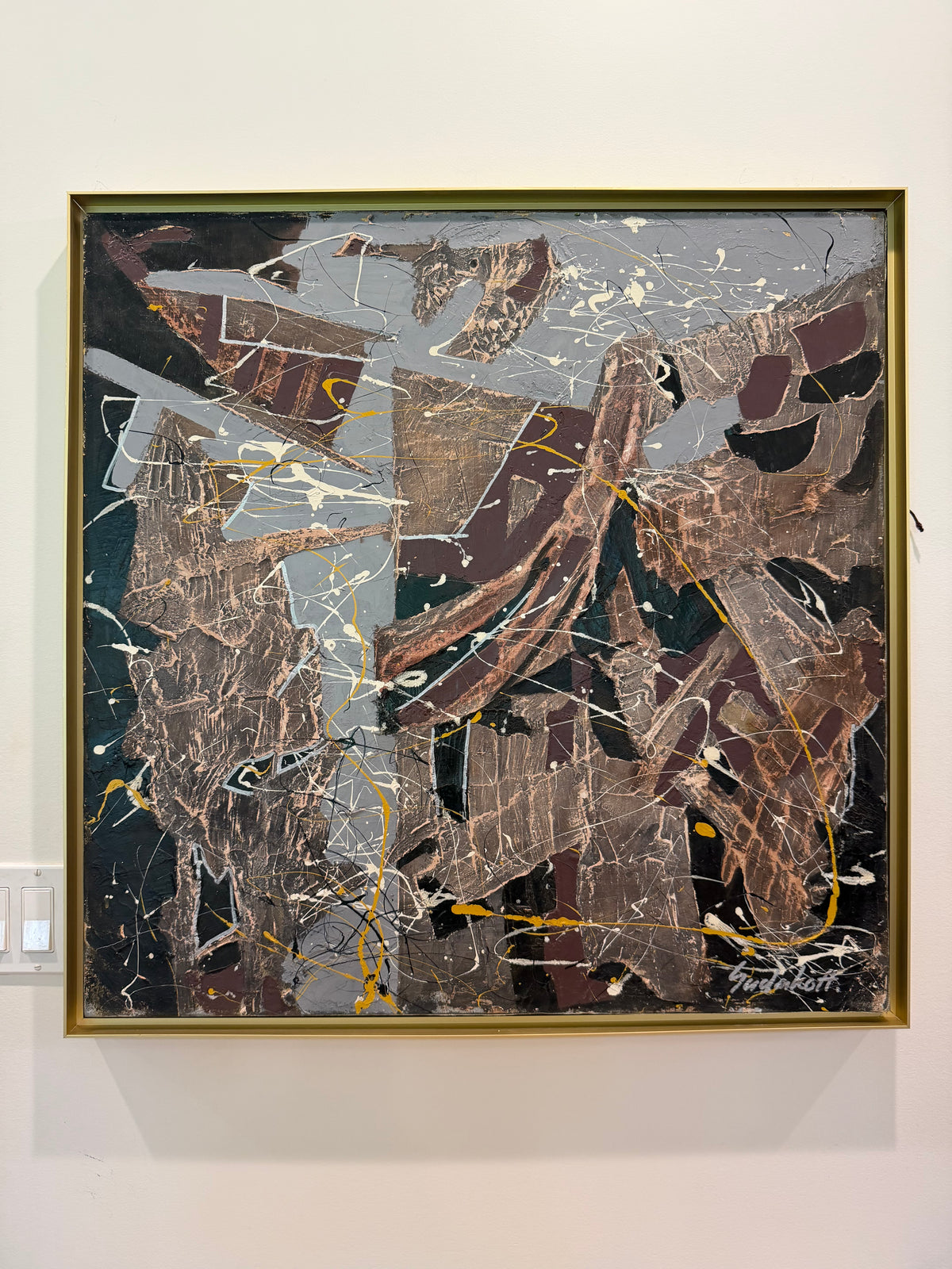 Large Vintage Russian Abstract by Alexander Sudakov