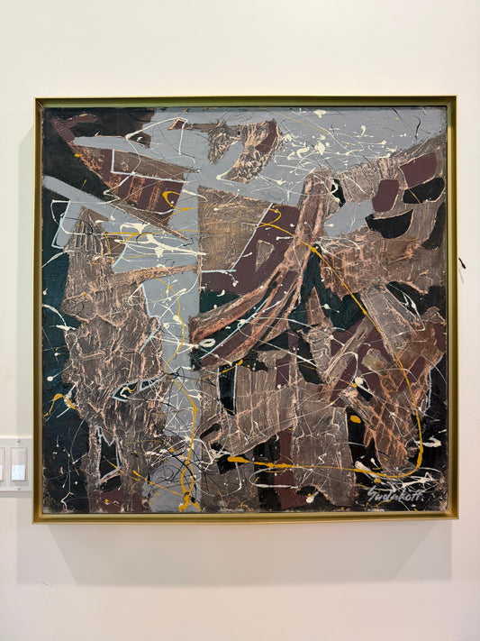 Large Vintage Russian Abstract by Alexander Sudakov