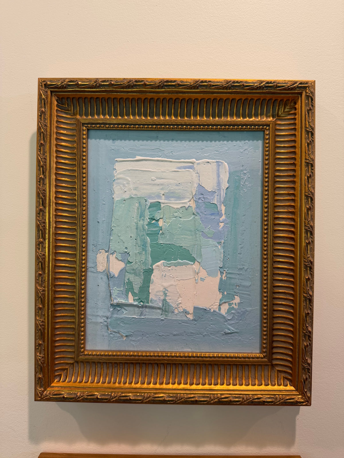 Trio of Abstracts in Blue by Andree Hunter