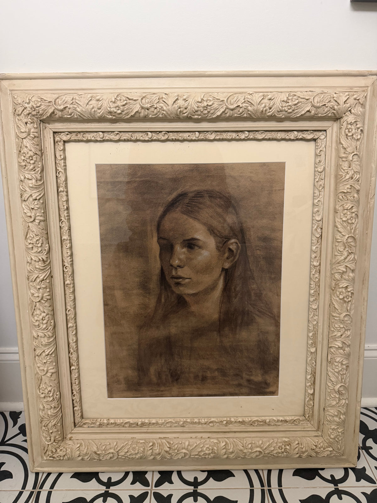Original Portrait Drawing of a Girl by Christina Kelly