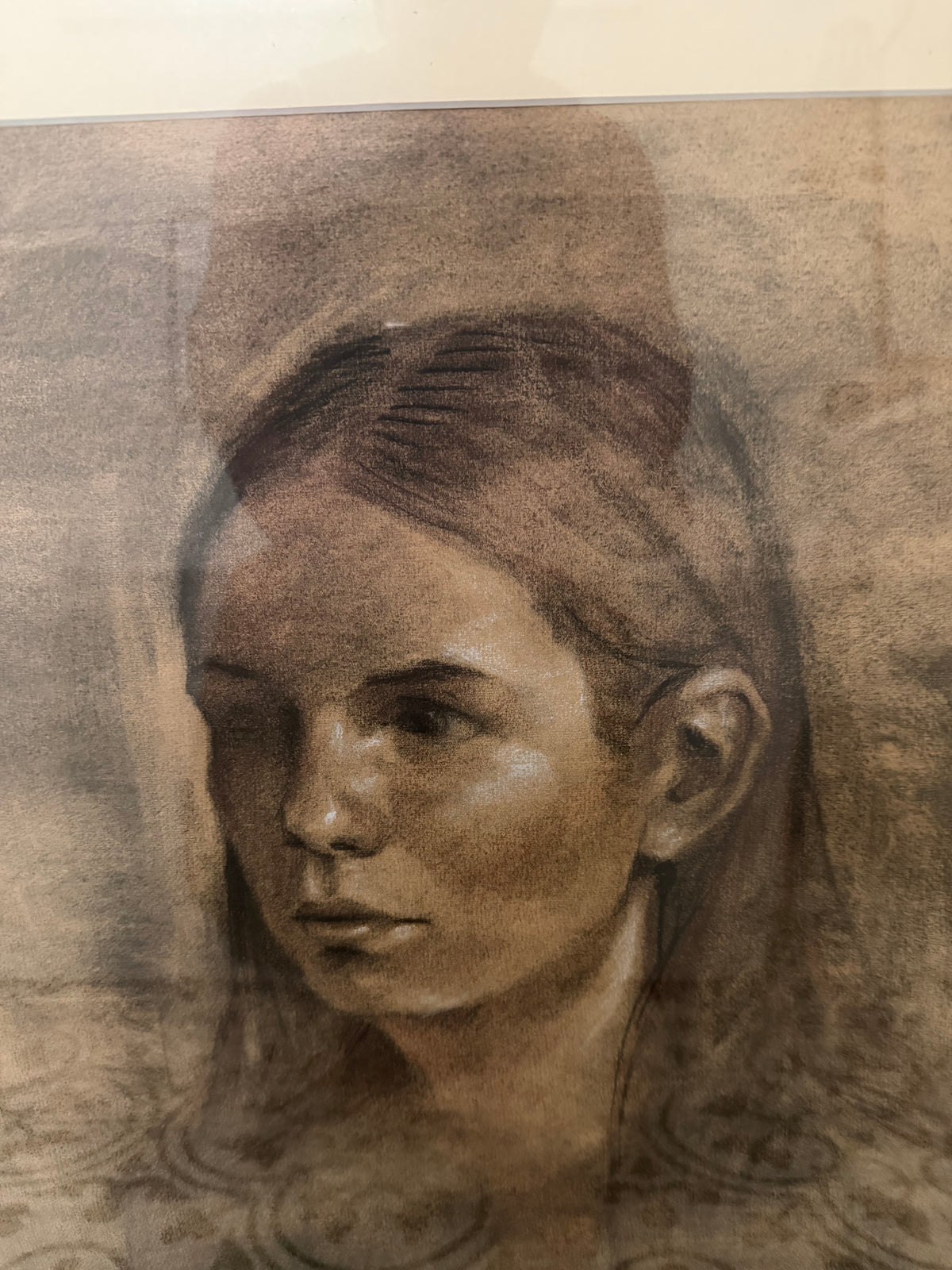 Original Portrait Drawing of a Girl by Christina Kelly