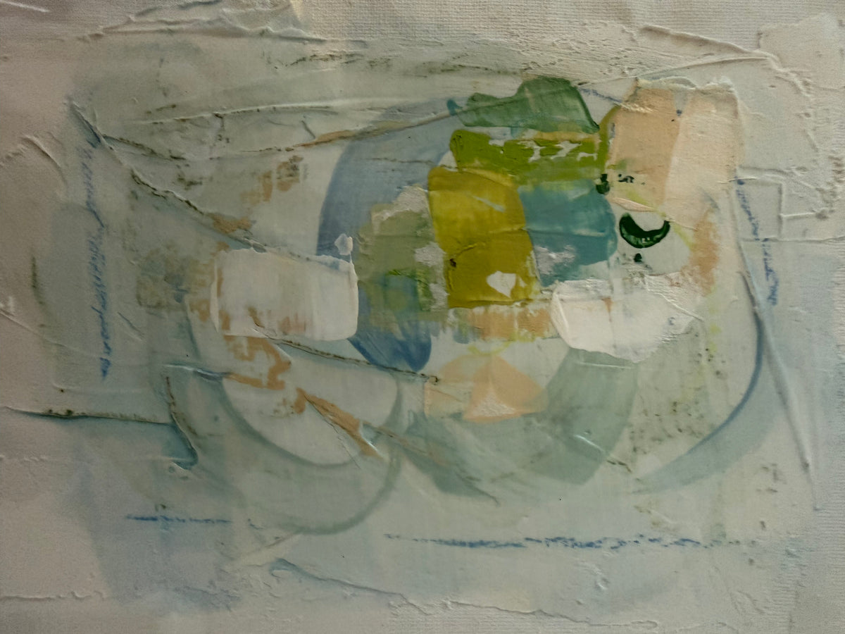 Four Blue Abstracts by Andree Hunter