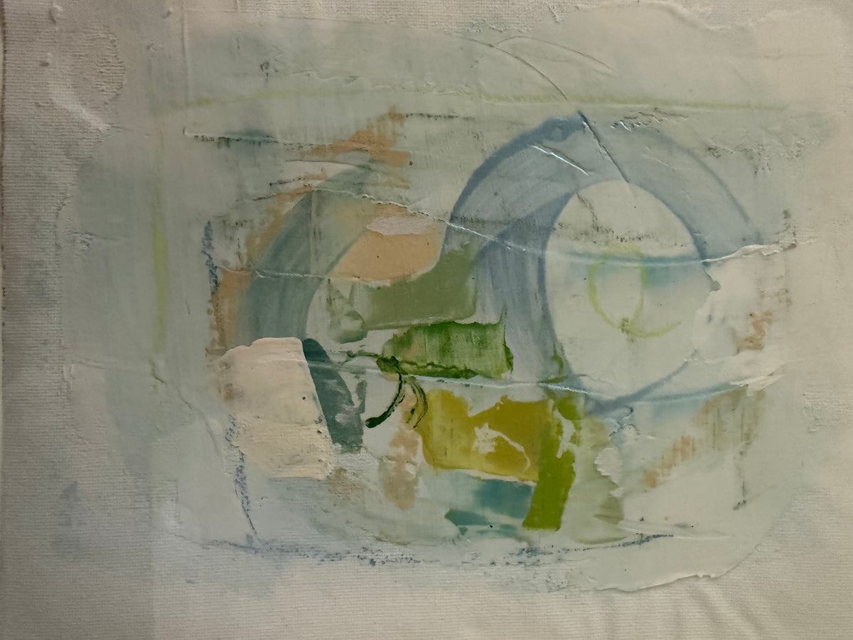 Four Blue Abstracts by Andree Hunter
