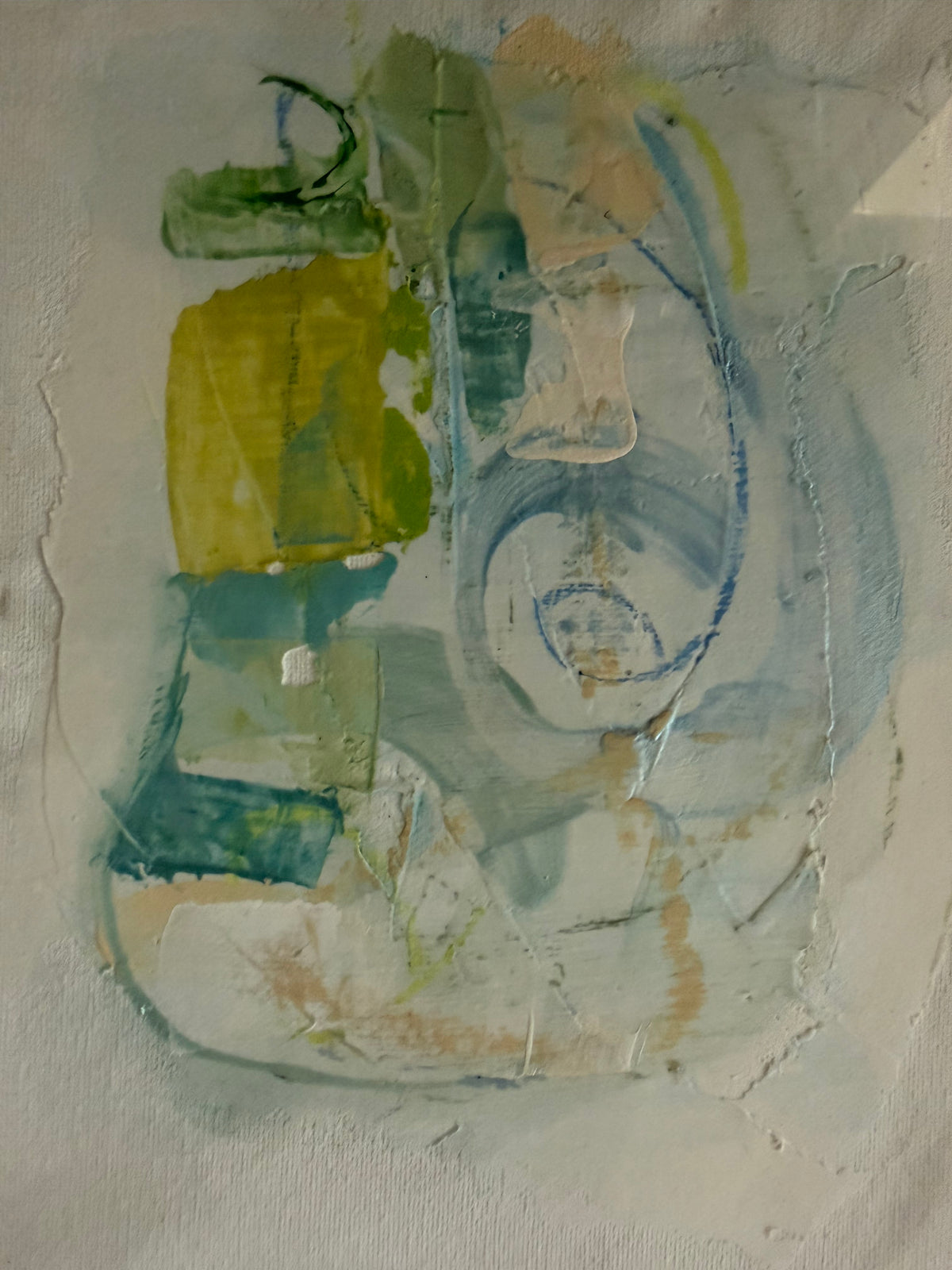 Four Blue Abstracts by Andree Hunter