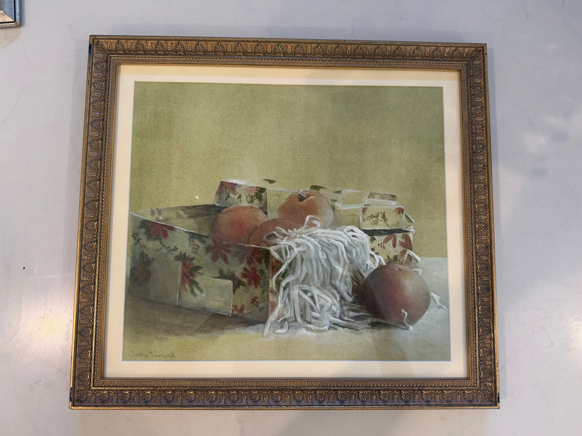 Box of Pears Still Life by Cynthia Townsend